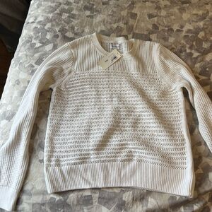 White sweater evereve NWT
